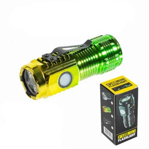 Mini LED Flashlight COB Floodlight Portable Work Torch USB Rechargeable Lantern Zoomable Outdoor Camping Light with Pen Clip