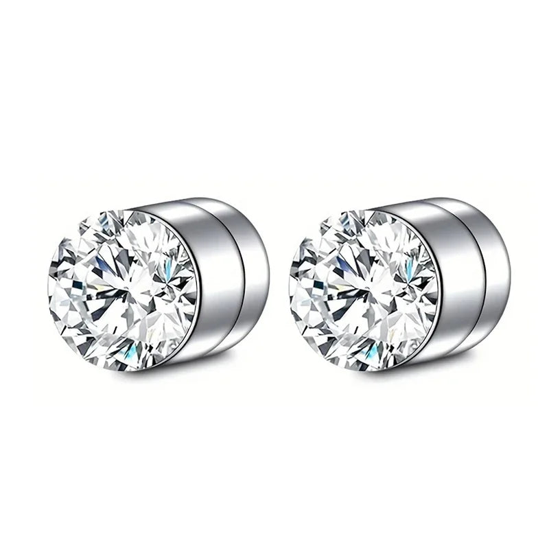 Magnetic Crystal Stud Earrings