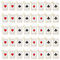Playing Card Enamel Charms – 40 Pack