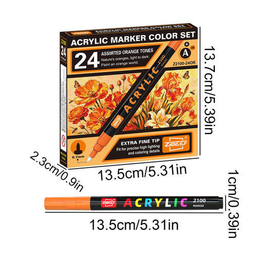 Acrylic Paint Pens – 24 Colours