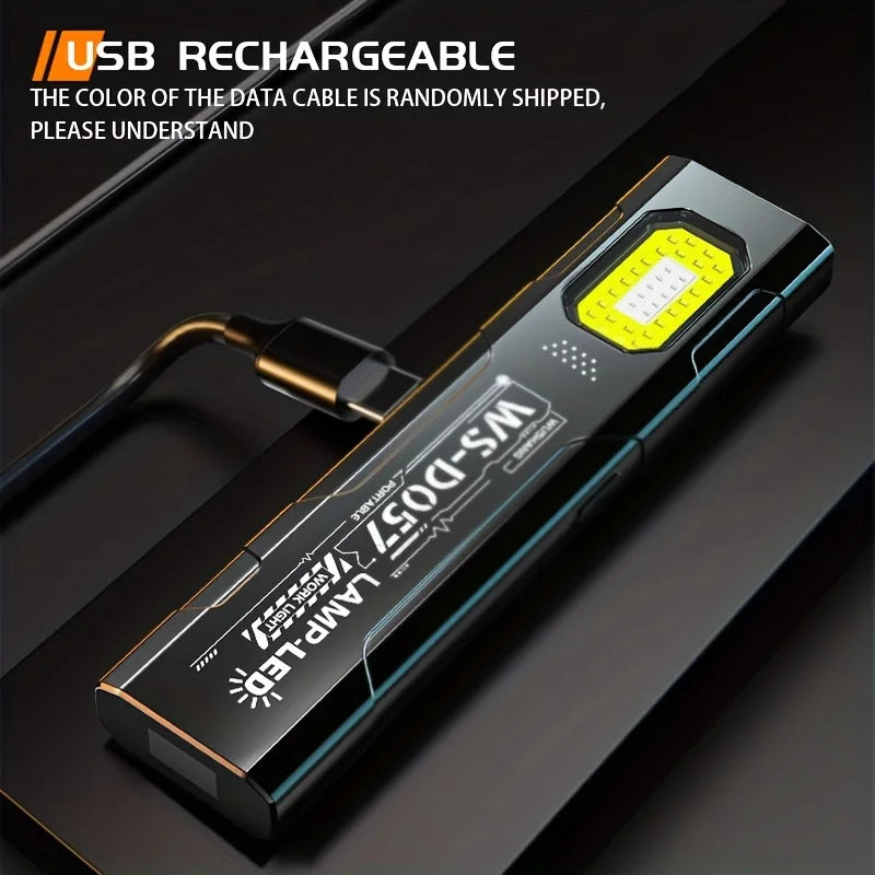 Powerful Mini Security flashing work light warning light strong light mini portable outdoor maintenance emergency EDC flashlight