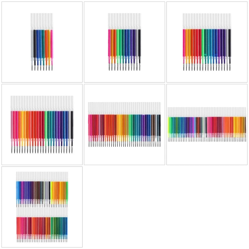 U55B Sparkling Gel Inks Refill Cartridges 1.0MM For Scrapbooking Journal Art Drawing