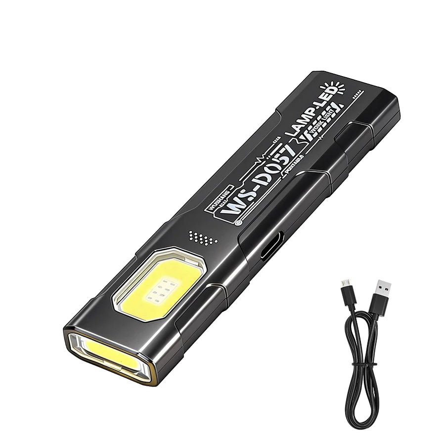 Powerful Mini Security flashing work light warning light strong light mini portable outdoor maintenance emergency EDC flashlight