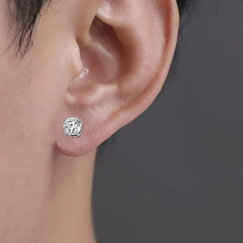Magnetic Crystal Stud Earrings