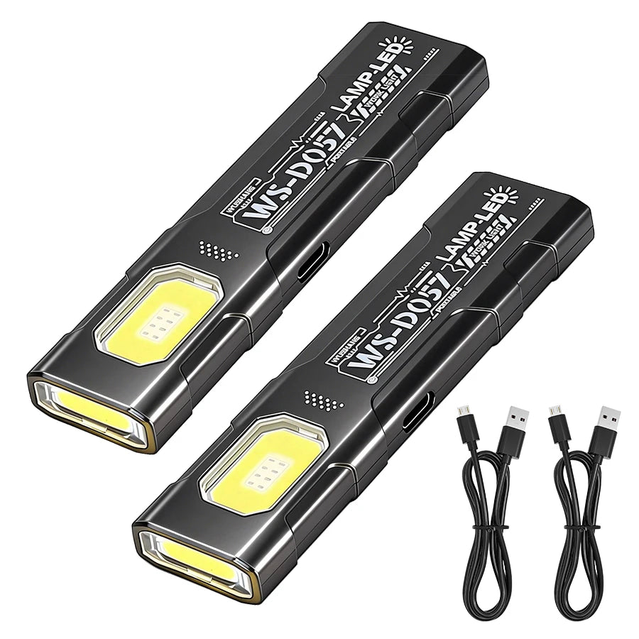Powerful Mini Security flashing work light warning light strong light mini portable outdoor maintenance emergency EDC flashlight