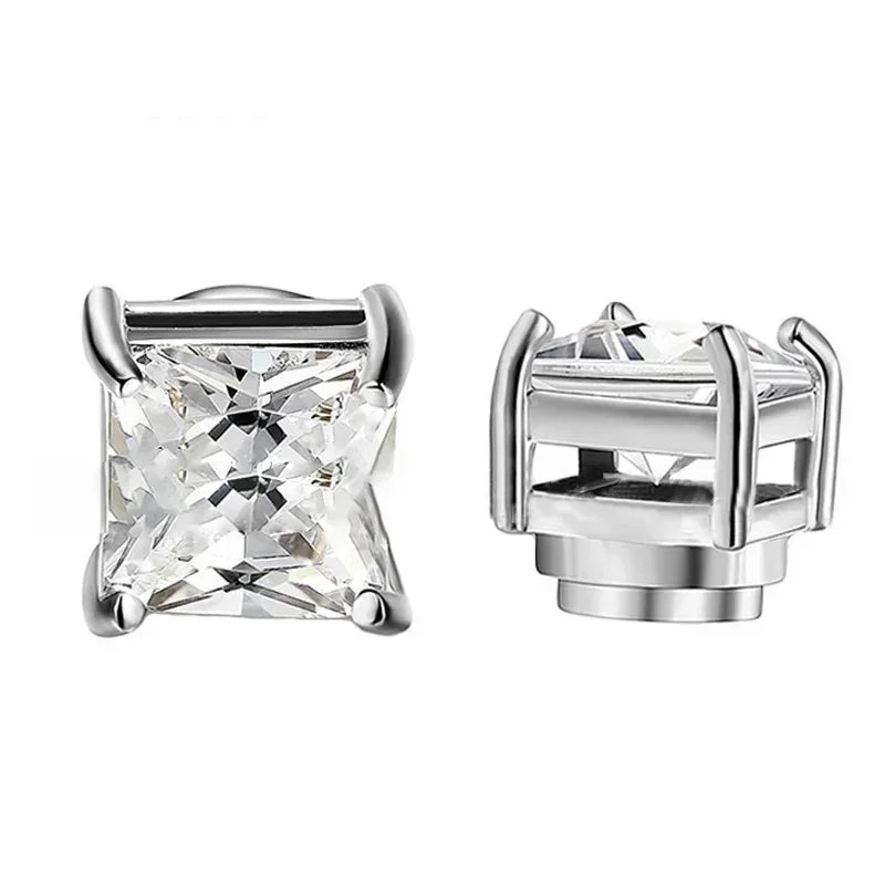 Magnetic Crystal Stud Earrings