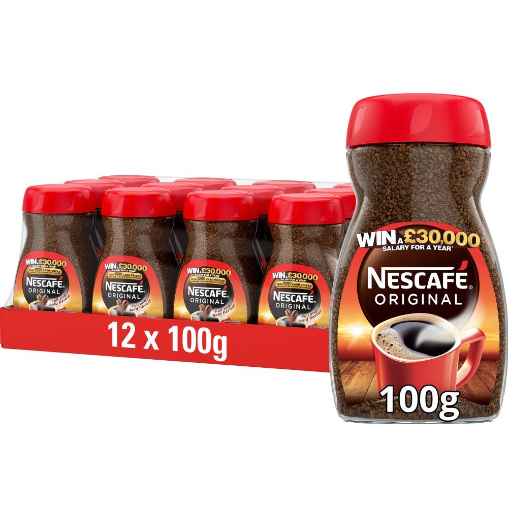 Nescafe Original Instant Coffee 100g (Case of 12)